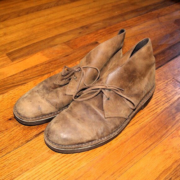 Clarks Desert Boots | Men’s Size 12 | Tan Leather Chukka Boots - Picture 1 of 11